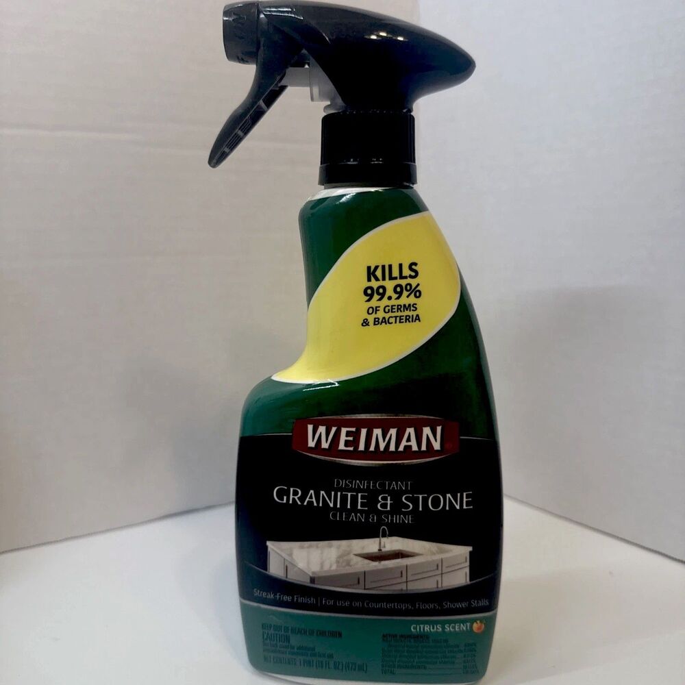 Weiman Granite & Stone Marble Cleaner & Polish Clean/Shine Spray 12 oz